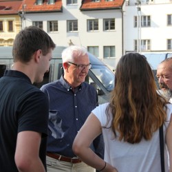 Beseda prezidentskho kandidta Jiho Drahoe v Klatovech