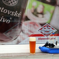 Silvestrovsk plavba na Drnovm potoce 2017 - zastvka u pivovaru